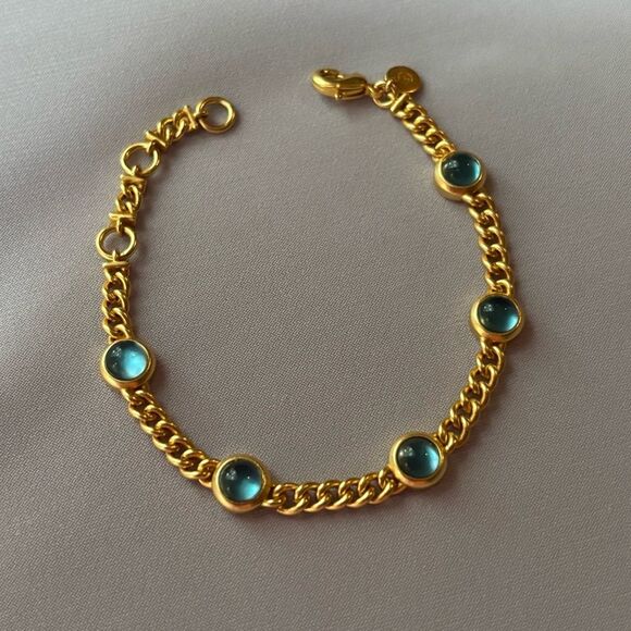 NWOT. $135 Julie Vos Dolce Delicate Bracelet blue - Picture 3 of 6
